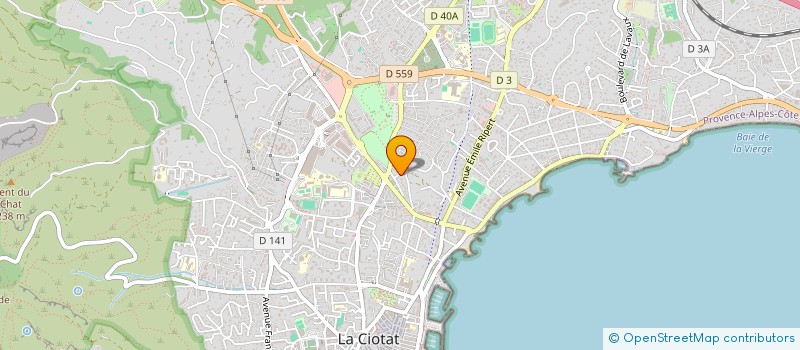 localisation de l'entreprise MADAME EDWIGE BALDANZA à LA CIOTAT