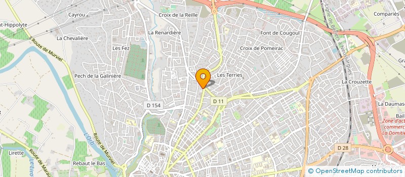 localisation de l'entreprise MADAME EDWIGE BARON  BEZIERS