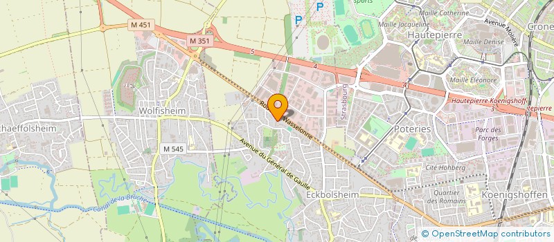 localisation de l'entreprise MADAME EDWIGE BAUDOUIN  SCHILTIGHEIM