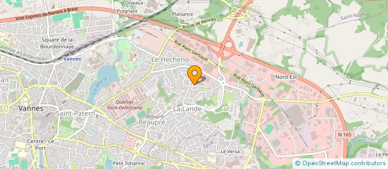 localisation de l'entreprise MADAME EDWIGE BAYON à VANNES