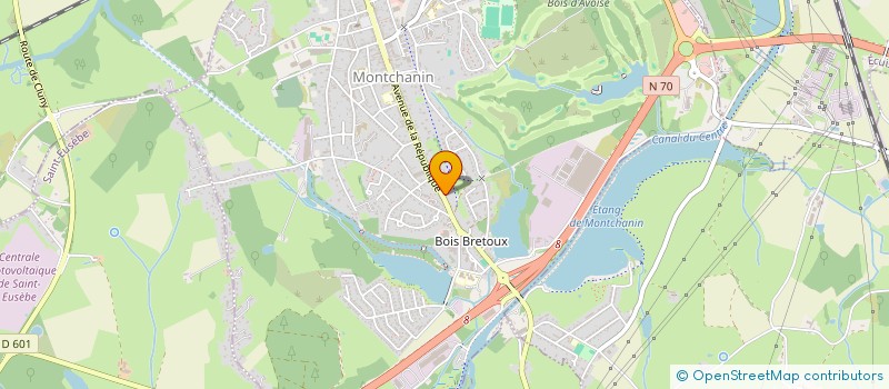 localisation de l'entreprise MADAME EDWIGE BERNARD  MONTCHANIN