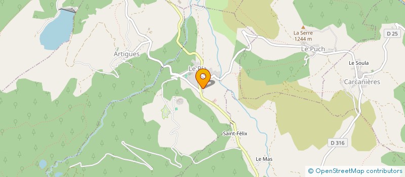 localisation de l'entreprise MADAME EDWIGE BERTEIL à LE PLA