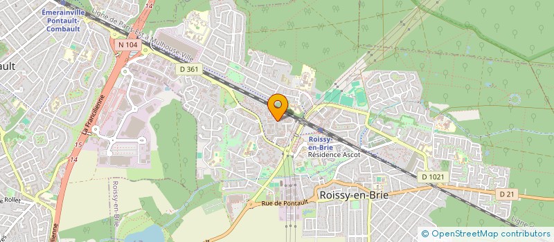 localisation de l'entreprise MADAME EDWIGE BERTILLE ADINSI  ROISSY-EN-BRIE