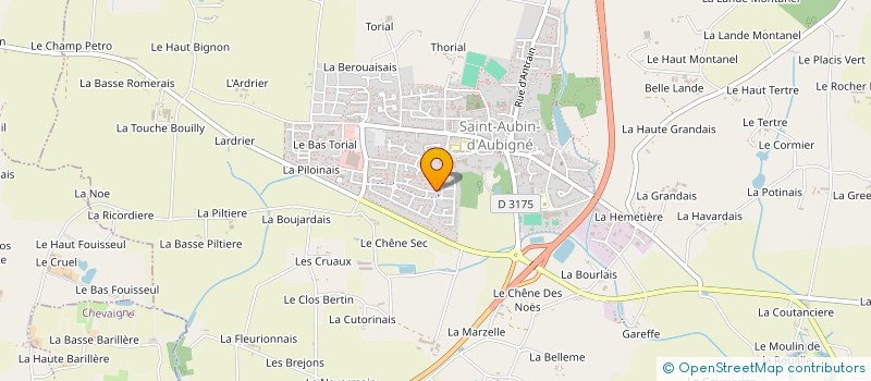 localisation de l'entreprise MADAME EDWIGE BIAYS  SAINT-AUBIN-D'AUBIGNE