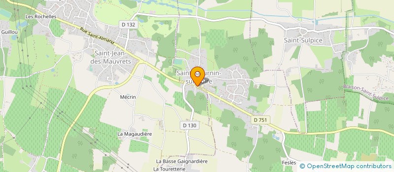 localisation de l'entreprise MADAME EDWIGE BRANGOULO à BRISSAC LOIRE AUBANCE