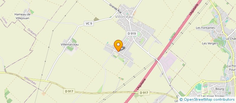 localisation de l'entreprise MADAME EDWIGE BRETON à VILLORCEAU