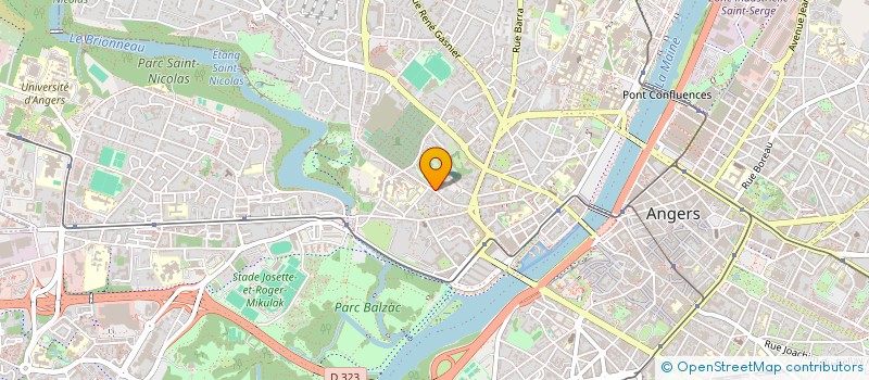 localisation de l'entreprise MADAME EDWIGE BRIDONNEAU à ANGERS
