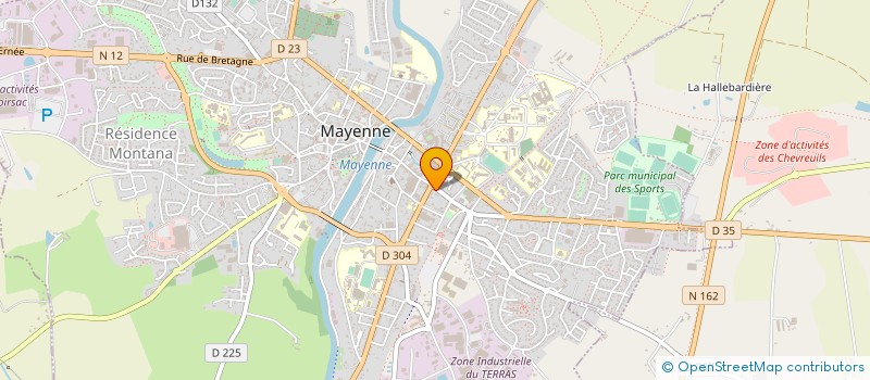 localisation de l'entreprise MADAME EDWIGE BRIELLES  MAYENNE
