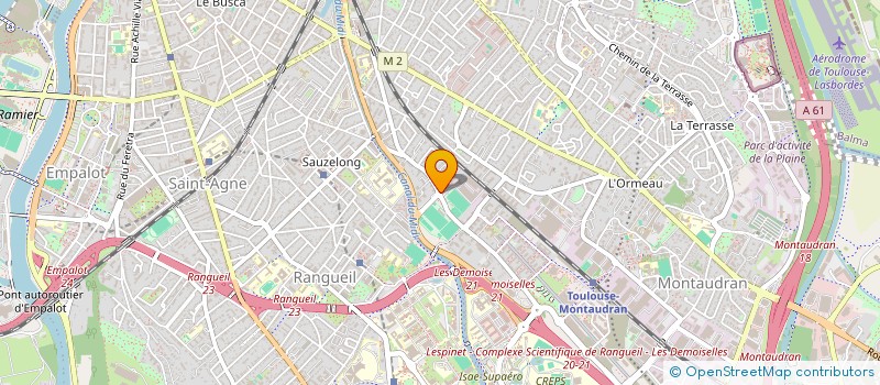 localisation de l'entreprise MADAME EDWIGE CAZENEUVE  TOULOUSE