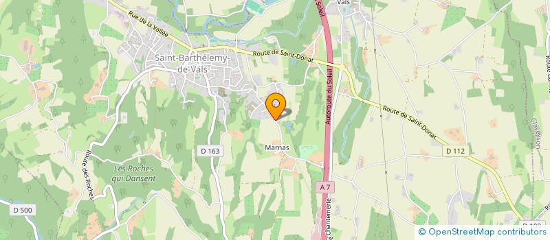 localisation de l'entreprise MADAME EDWIGE CHAPURLAT  SAINT-BARTHELEMY-DE-VALS