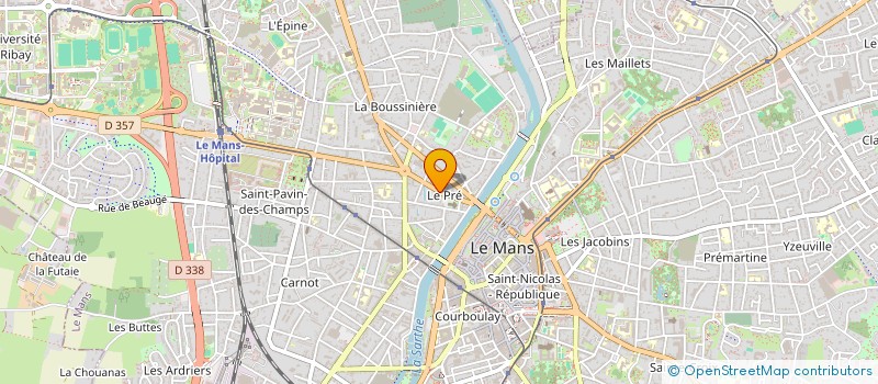 localisation de l'entreprise MADAME EDWIGE CHEVALLIER à LE MANS