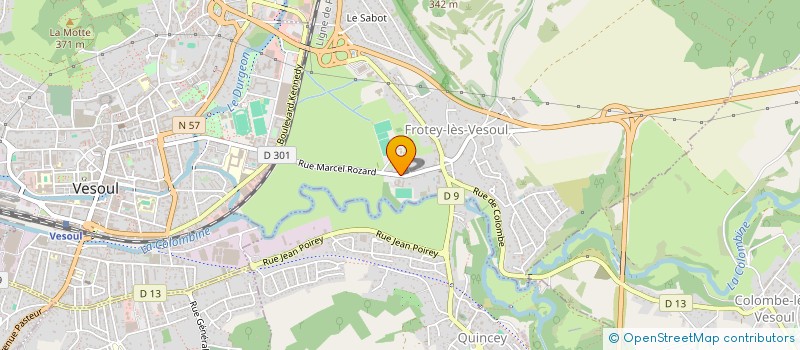 localisation de l'entreprise MADAME EDWIGE CLEMENT  FROTEY-LES-VESOUL