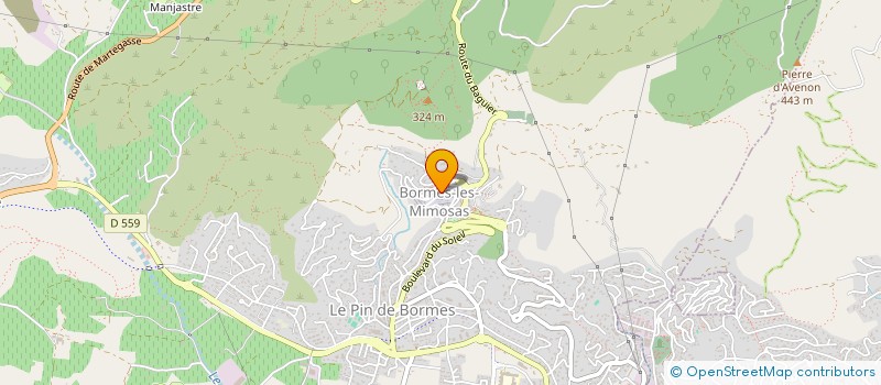 localisation de l'entreprise MADAME EDWIGE CRISACI à BORMES-LES-MIMOSAS