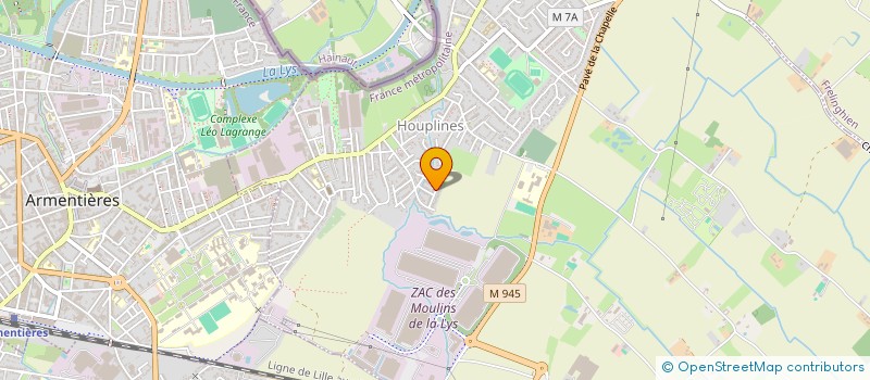 localisation de l'entreprise MADAME EDWIGE DE BOIS  HOUPLINES