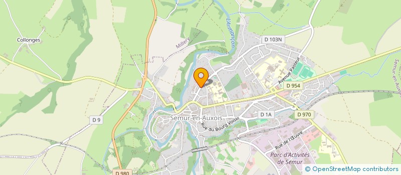 localisation de l'entreprise MADAME EDWIGE DE BRUGADA  SEMUR-EN-AUXOIS