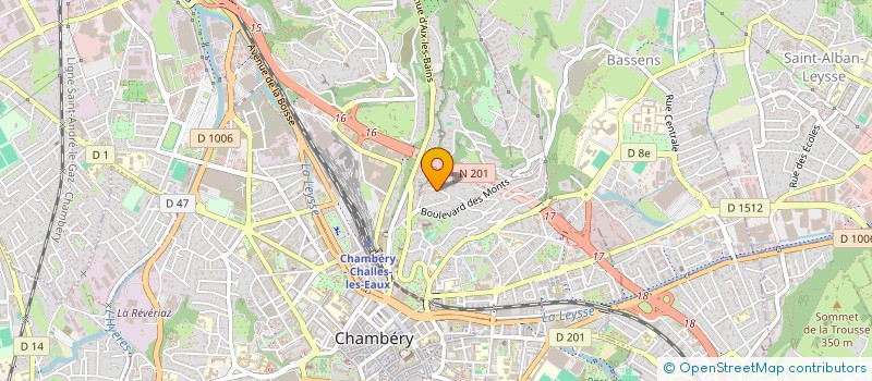 localisation de l'entreprise MADAME EDWIGE DE LENCQUESAING à CHAMBERY