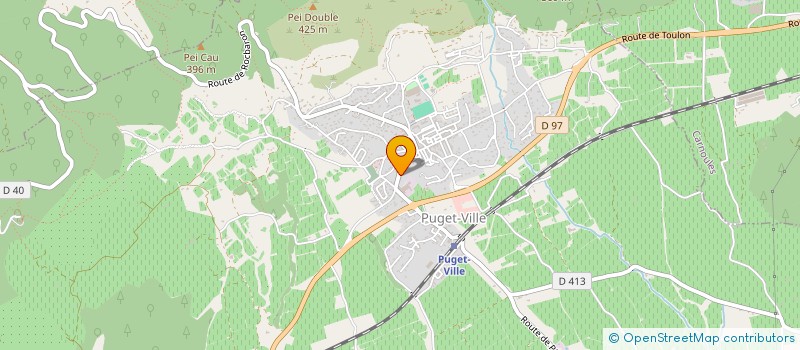 localisation de l'entreprise MADAME EDWIGE DELEGLISE  PUGET-VILLE