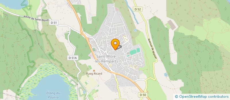 localisation de l'entreprise MADAME EDWIGE DELMAS  SAINT-MITRE-LES-REMPARTS