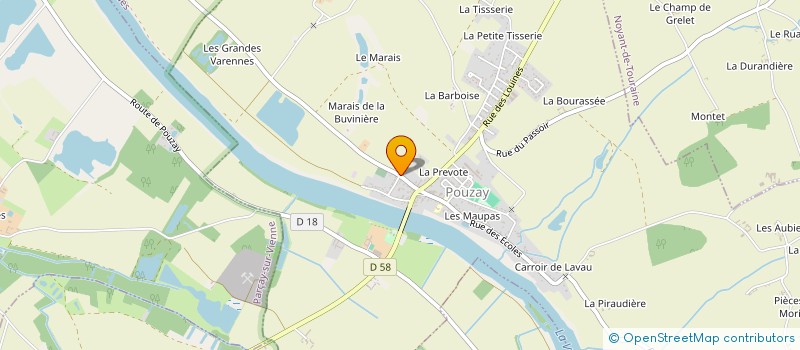 localisation de l'entreprise MADAME EDWIGE DENIS  PORTS-SUR-VIENNE