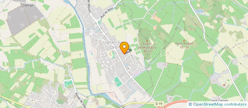 localisation de l'entreprise MADAME EDWIGE DESCOMBES  LIGNAN-SUR-ORB