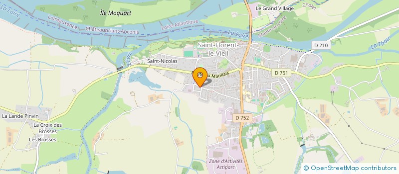 localisation de l'entreprise MADAME EDWIGE DEVAUD  MAUGES-SUR-LOIRE