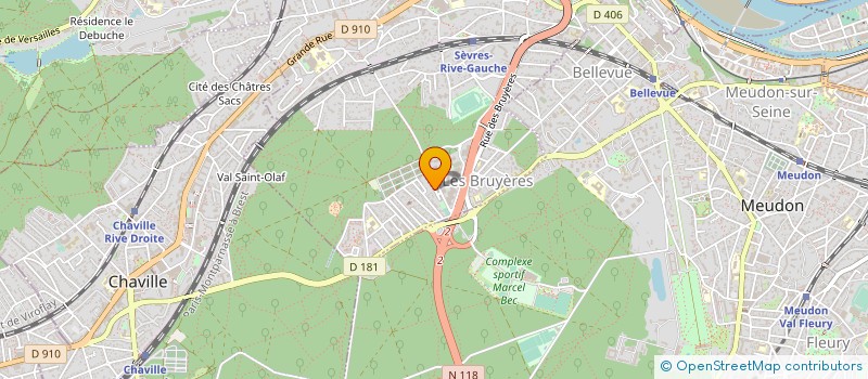 localisation de l'entreprise MADAME EDWIGE DOC à SEVRES
