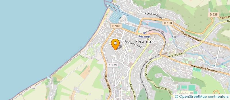 localisation de l'entreprise MADAME EDWIGE DUPUIS  FECAMP