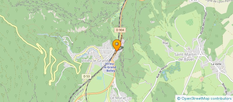 localisation de l'entreprise MADAME EDWIGE DURANTON  VIRIEU-LE-GRAND