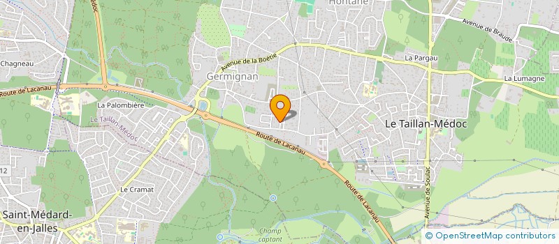 localisation de l'entreprise MADAME EDWIGE FAVIER  LE TAILLAN-MEDOC