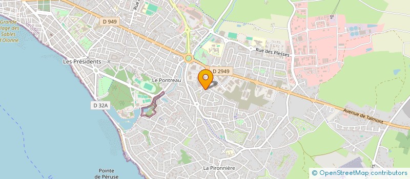localisation de l'entreprise MADAME EDWIGE FERRE à LES SABLES D'OLONNE