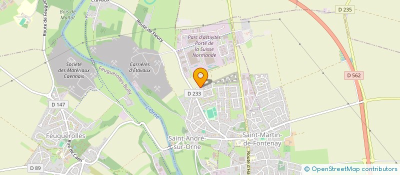 localisation de l'entreprise MADAME EDWIGE FLORACK  SAINT-ANDRE-SUR-ORNE