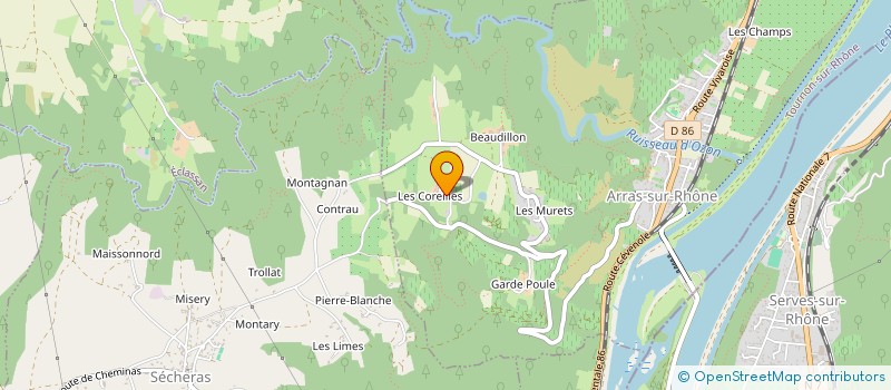 localisation de l'entreprise MADAME EDWIGE FRAYSSE  ARRAS-SUR-RHONE