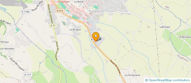 localisation de l'entreprise MADAME EDWIGE FREZOULS à PUYGOUZON