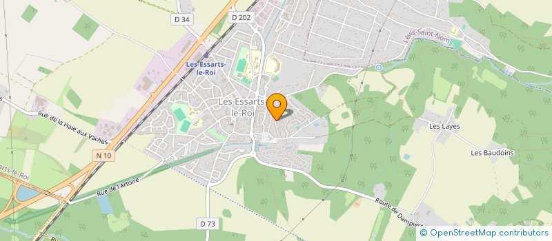 localisation de l'entreprise MADAME EDWIGE GAUD  LES ESSARTS-LE-ROI