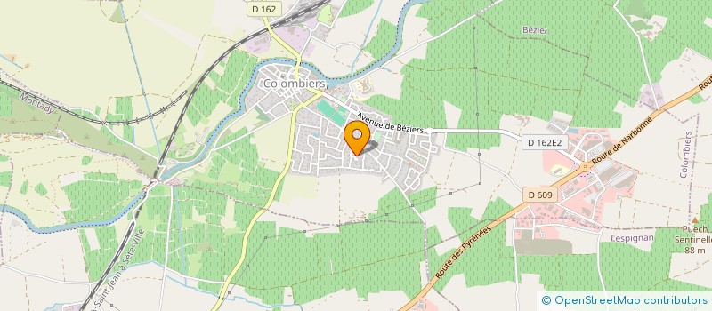 localisation de l'entreprise MADAME EDWIGE GINIEIS  COLOMBIERS