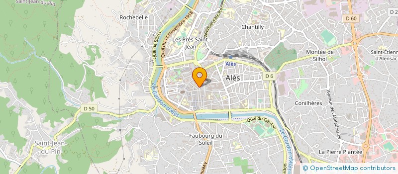 localisation de l'entreprise MADAME EDWIGE GONZALEZ  ALES