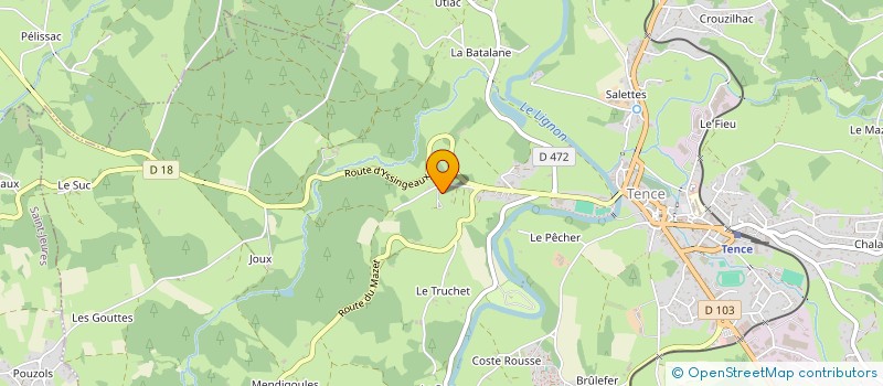 localisation de l'entreprise MADAME EDWIGE GRAND  TENCE