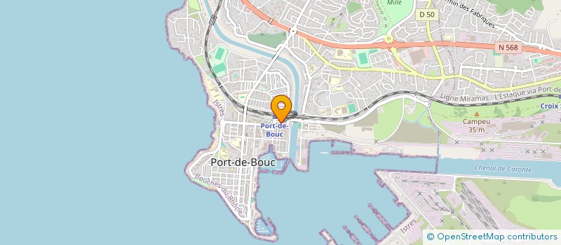 localisation de l'entreprise MADAME EDWIGE HAUDEGAND à PORT-DE-BOUC