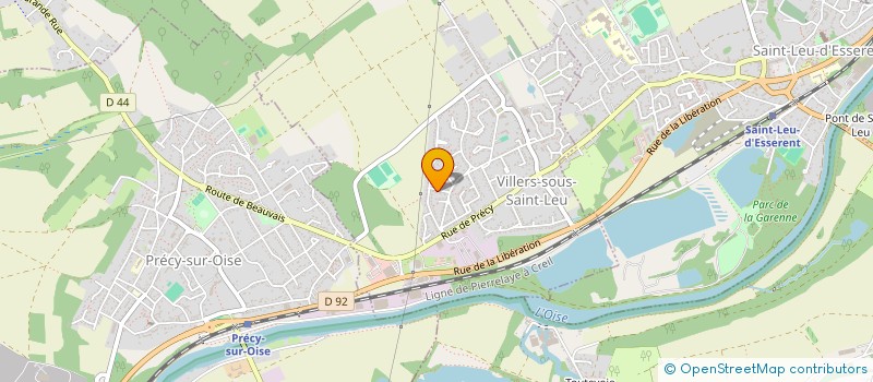 localisation de l'entreprise MADAME EDWIGE IRENE FONTAINE à VILLERS-SOUS-SAINT-LEU