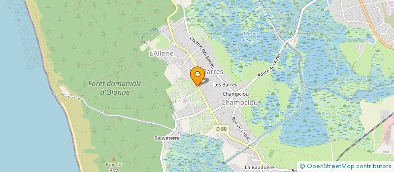 localisation de l'entreprise MADAME EDWIGE JOUSSEMET à LES SABLES D'OLONNE