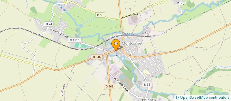 localisation de l'entreprise MADAME EDWIGE KUDLINSKA  MONTCORNET