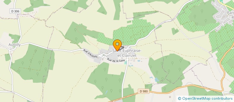 localisation de l'entreprise MADAME EDWIGE LABRUYERE  SAINT-EUPHRAISE-ET-CLAIRIZET