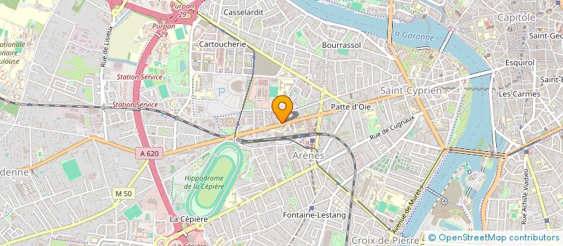 localisation de l'entreprise MADAME EDWIGE LACOMBE  TOULOUSE