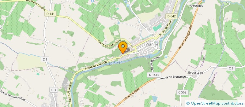 localisation de l'entreprise MADAME EDWIGE LASFARGUE  LES BARTHES