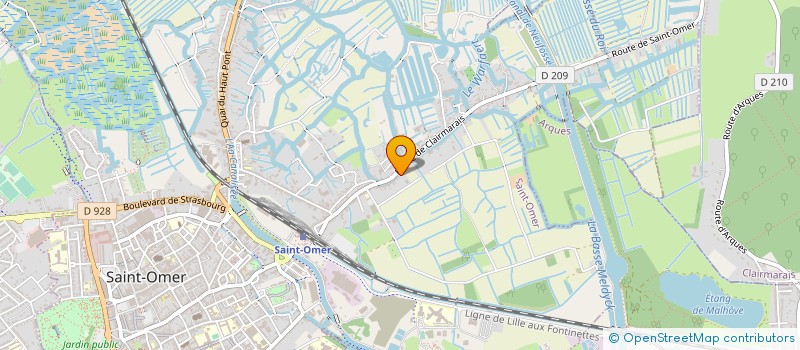 localisation de l'entreprise MADAME EDWIGE LAUWERIERE  SAINT-OMER