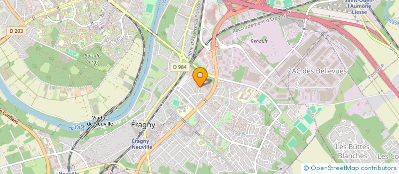 localisation de l'entreprise MADAME EDWIGE LEFEURE  ERAGNY