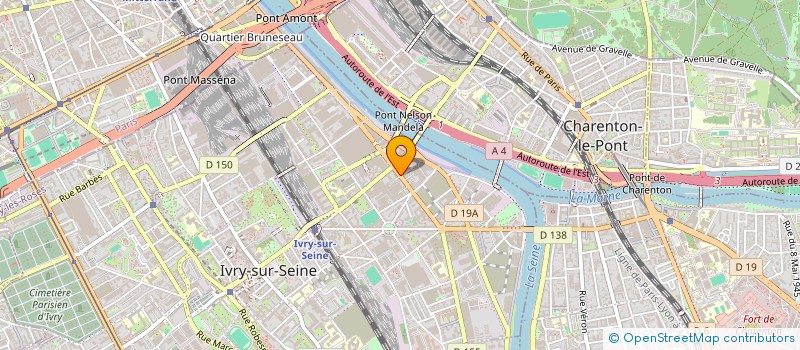 localisation de l'entreprise MADAME EDWIGE LEFEVRE  IVRY-SUR-SEINE