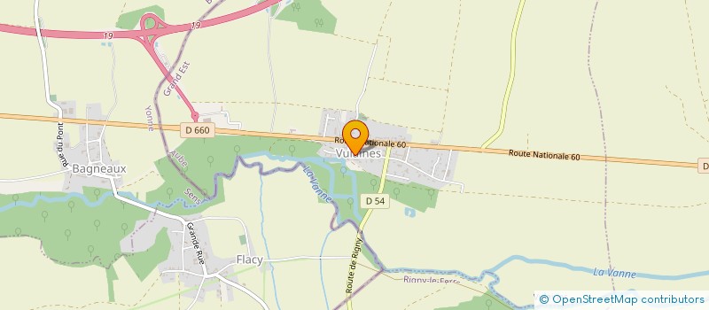 localisation de l'entreprise MADAME EDWIGE LENOBLE  VULAINES