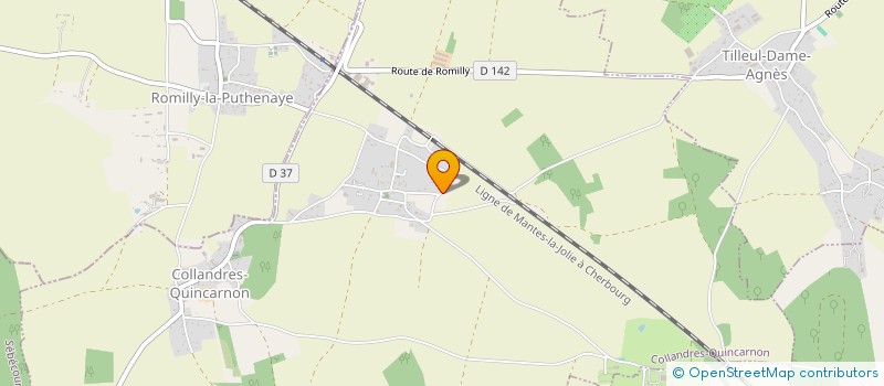 localisation de l'entreprise MADAME EDWIGE LESPINE  COLLANDRES-QUINCARNON