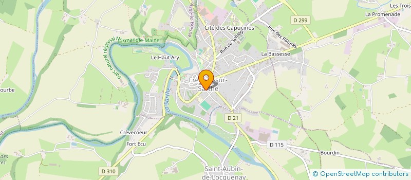 localisation de l'entreprise MADAME EDWIGE LETOUZE à FRESNAY-SUR-SARTHE